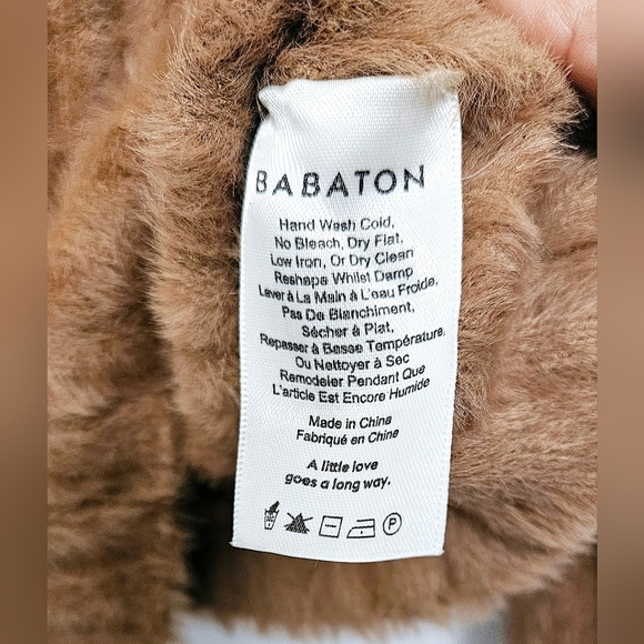 Babaton Aritzia Ulman Small Boxy Boho Caramel Ribbed Pullover Staple Sweater - Picture 7 of 8